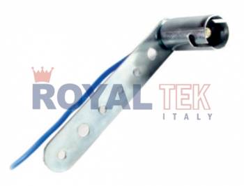 PORTALAMPARA ROYALTEK 1 POLO CON SOPORTE LARGO - VENTA EN PAQUETES DE 10 UNIDADES ---